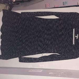 black heathered dress